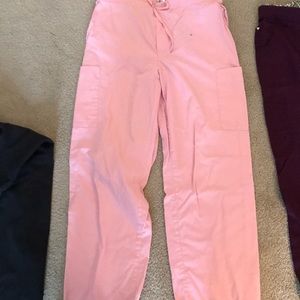 Pink scrub pants